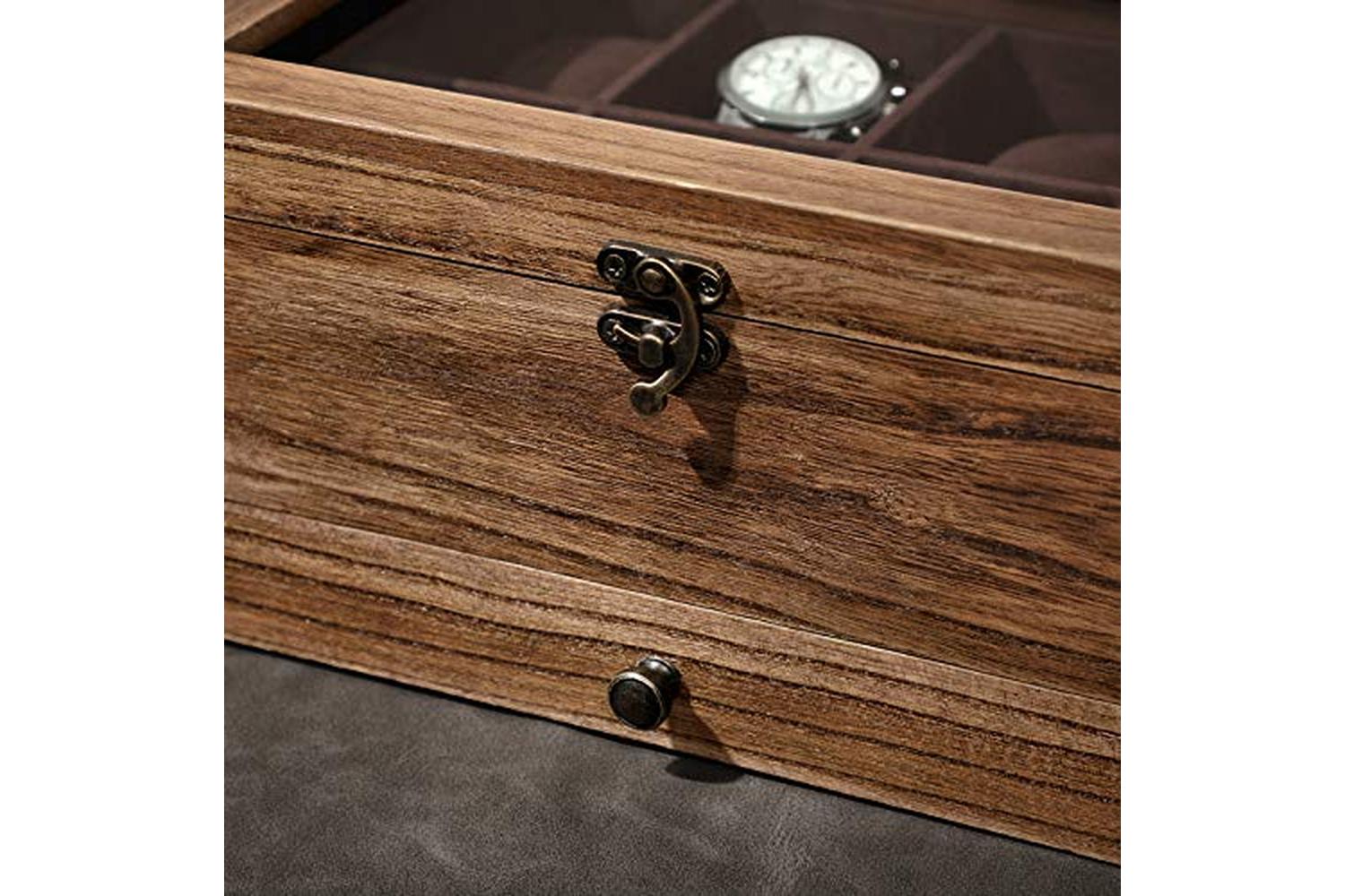 Songmics JOW008K01 Watch Box with 8 Compartments-5