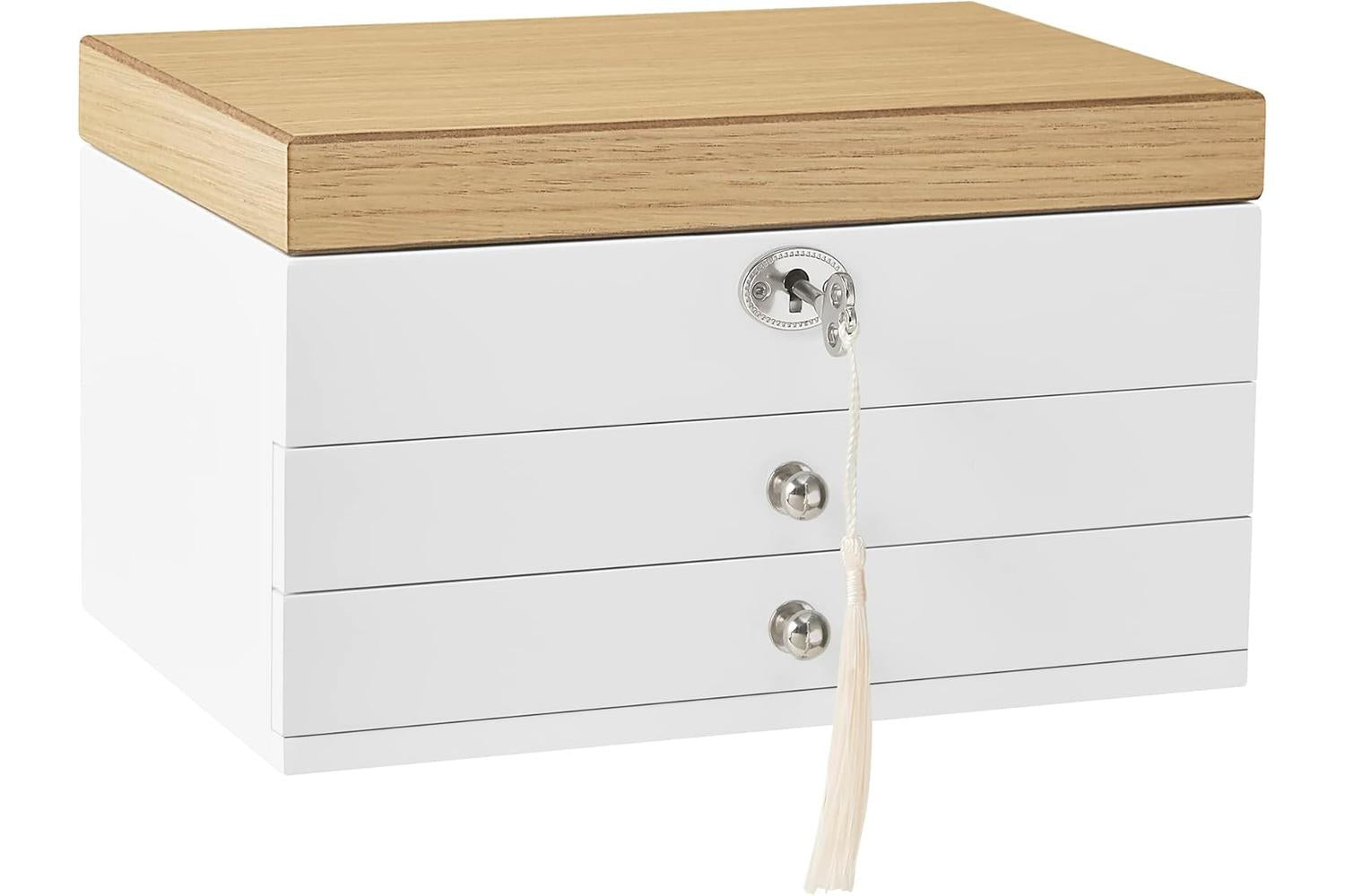 Songmics JOW15WNV1 Wooden Jewelry Box