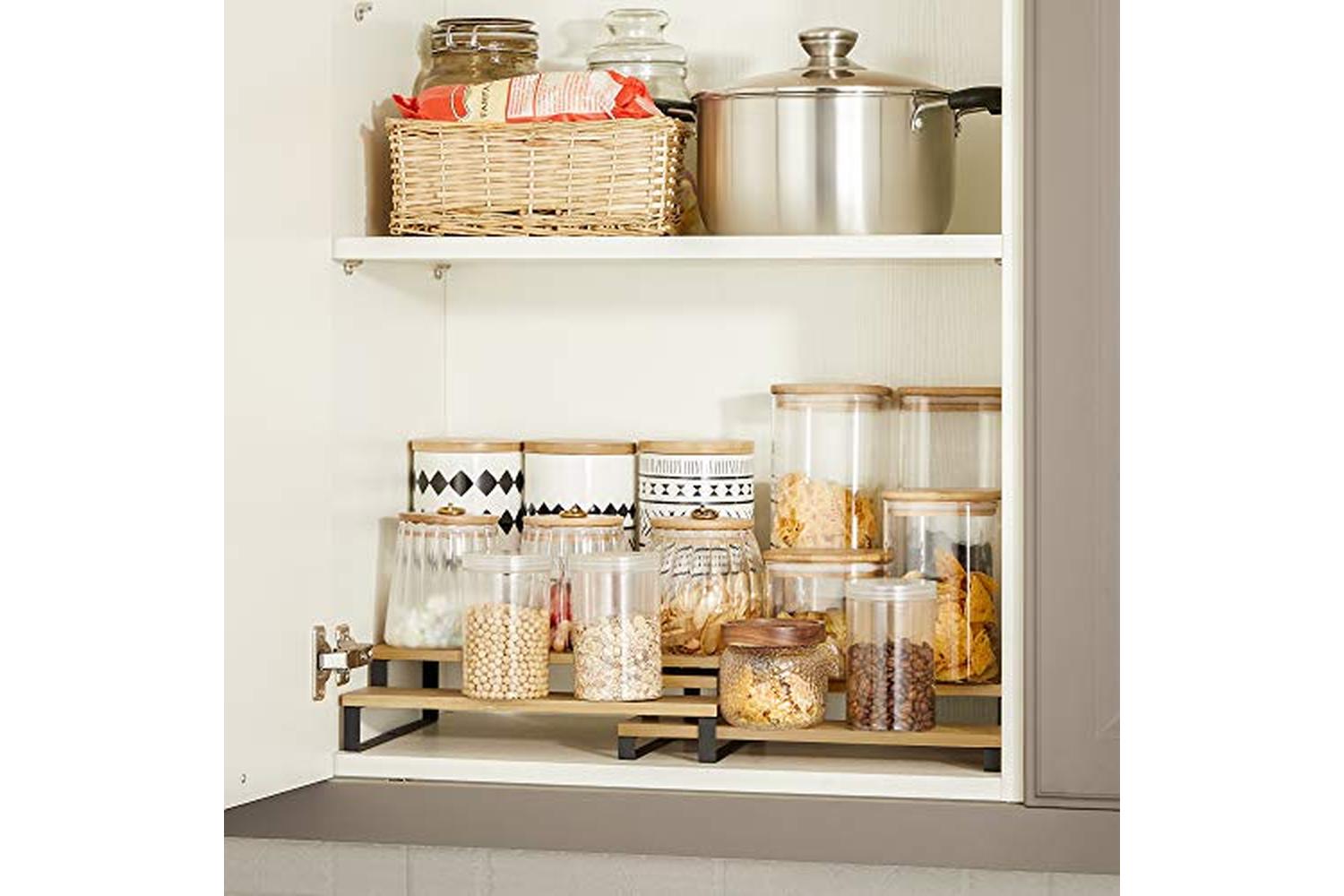 Songmics KCS016N01 Spice Rack | Set of 2 | Natural Black-3