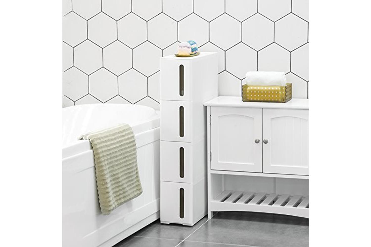 Songmics KFR08WT Niche Shelf with 4 Drawers-2