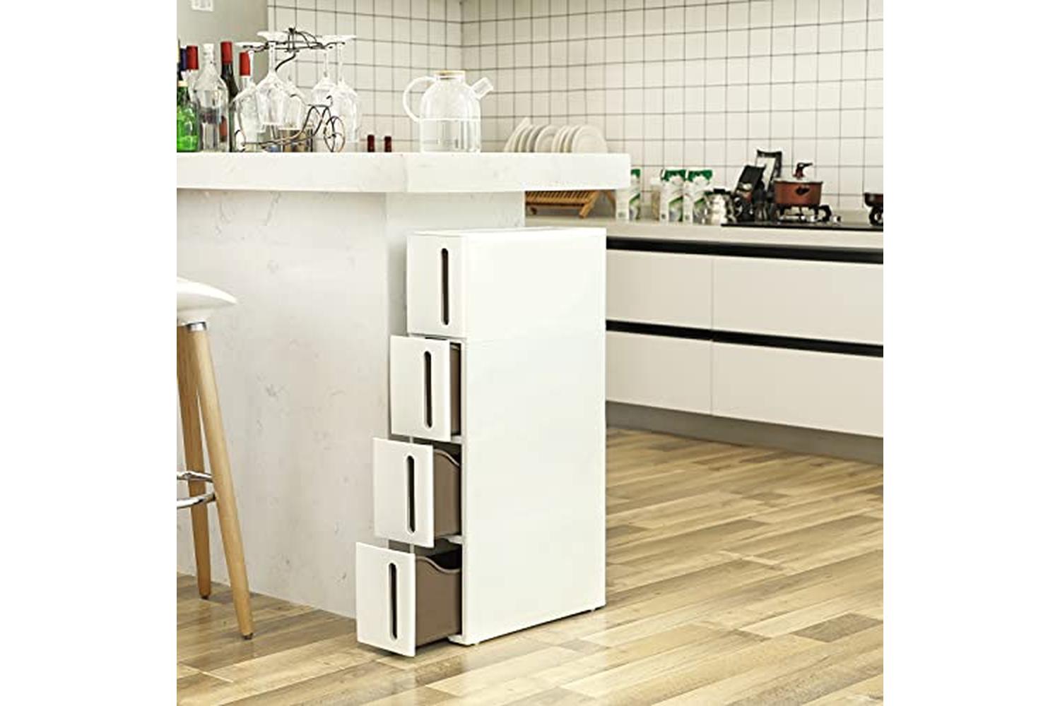 Songmics KFR08WT Niche Shelf with 4 Drawers-3