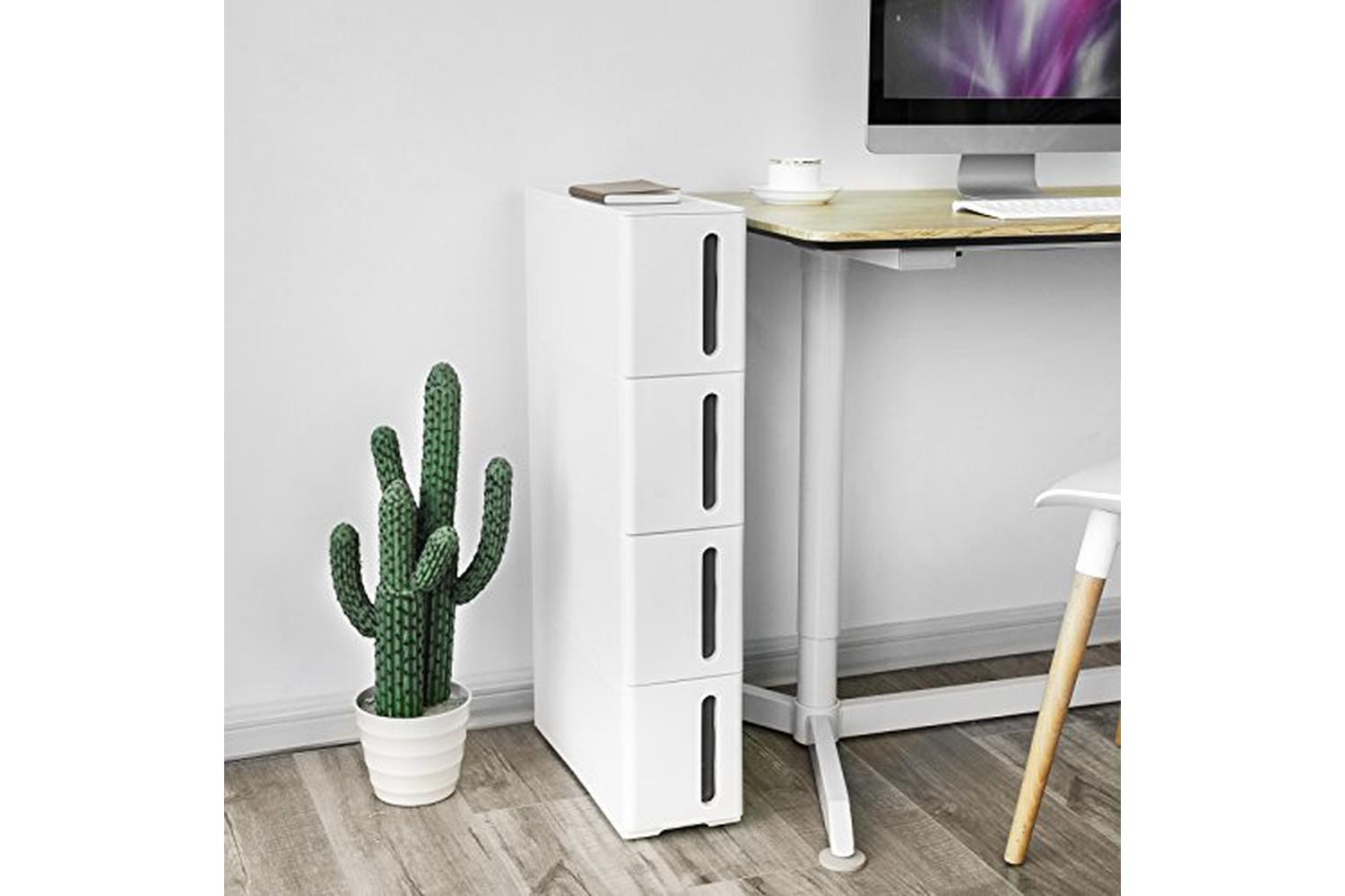 Songmics KFR08WT Niche Shelf with 4 Drawers-4