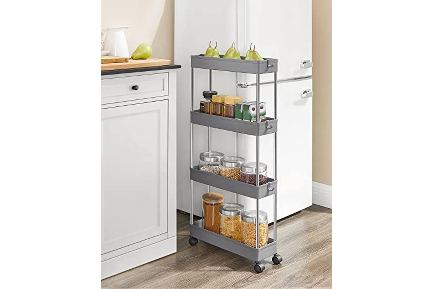 Songmics KSC008G01 4 Tier Trolley | Grey-3