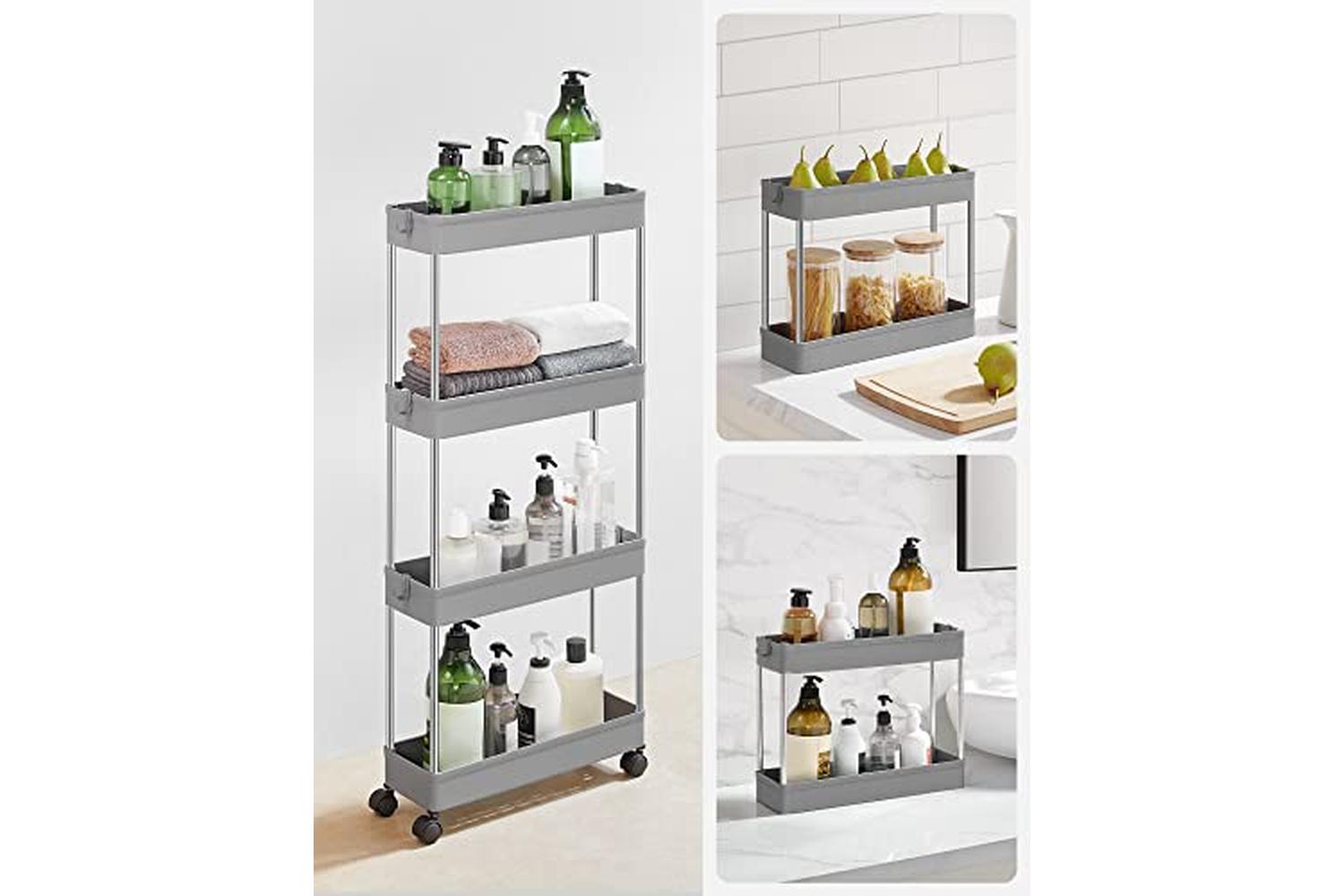Songmics KSC008G01 4 Tier Trolley | Grey-7