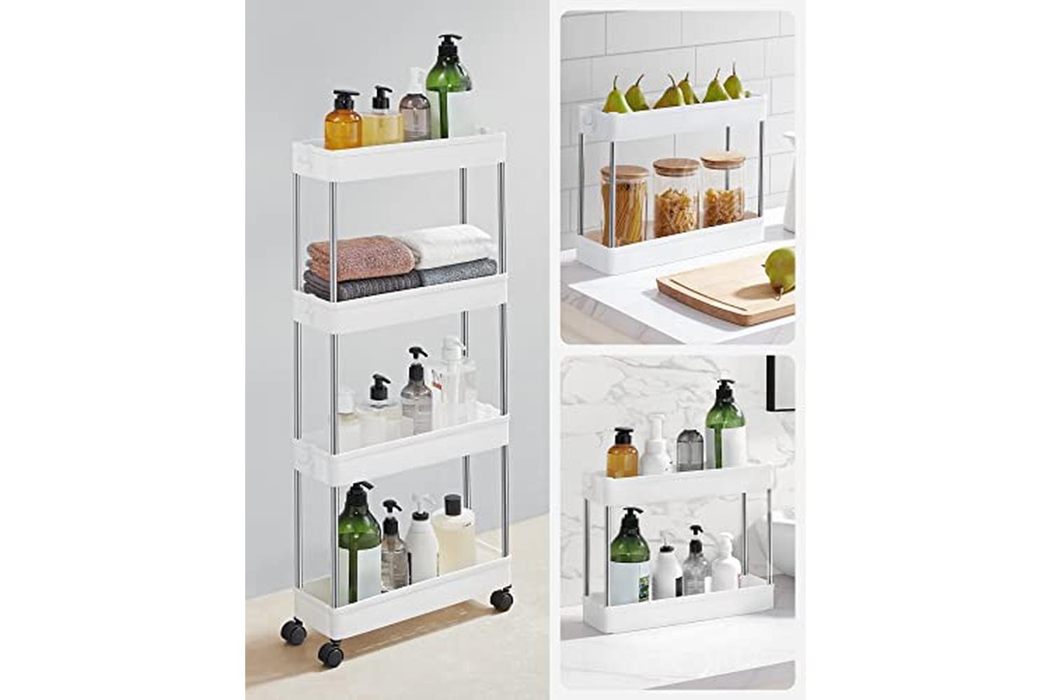 Songmics KSC08WT Niche Shelf on Castors-7
