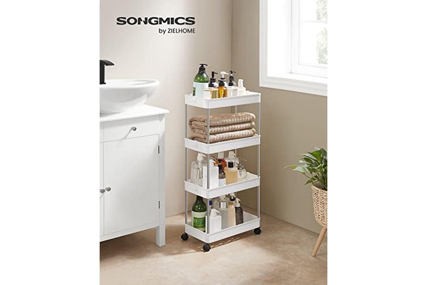 Songmics KSC10WT Space-Saving Kitchen Shelf-2