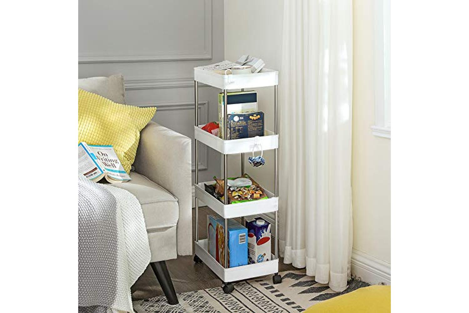 Songmics KSC10WT Space-Saving Kitchen Shelf-3