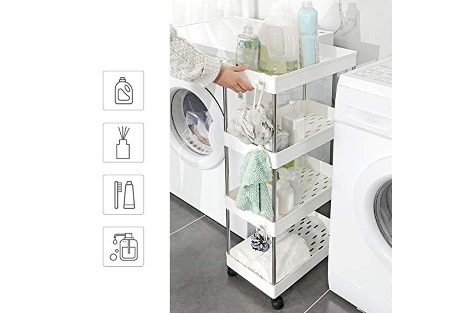 Songmics KSC10WT Space-Saving Kitchen Shelf-4