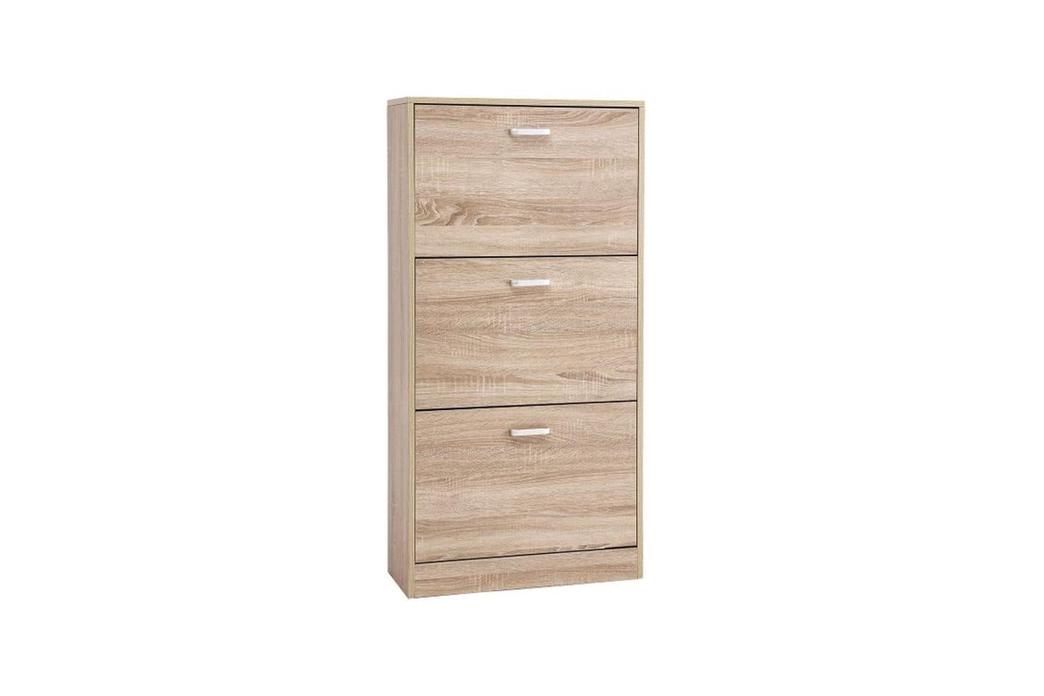 Vasagle LBC03NL 3 Flaps Wood Look Shoe Cabinet