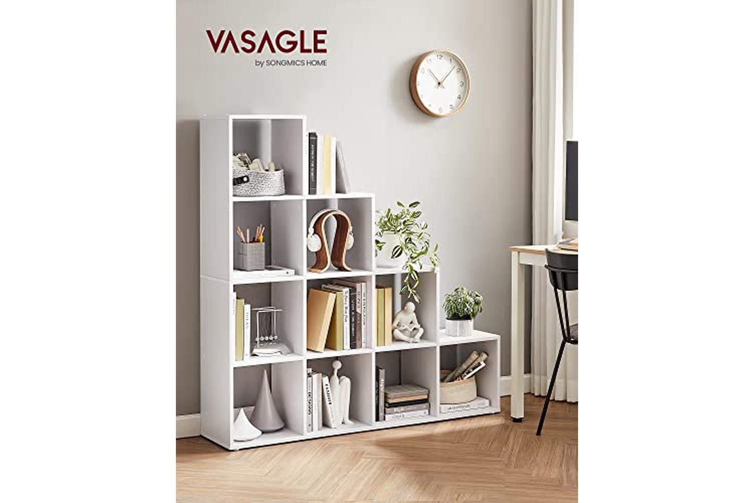 Vasagle LBC10WTV1 Bookshelf | White-2