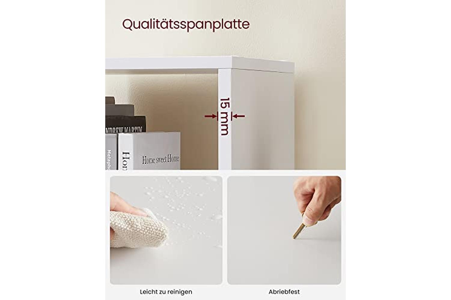 Vasagle LBC10WTV1 Bookshelf | White-5