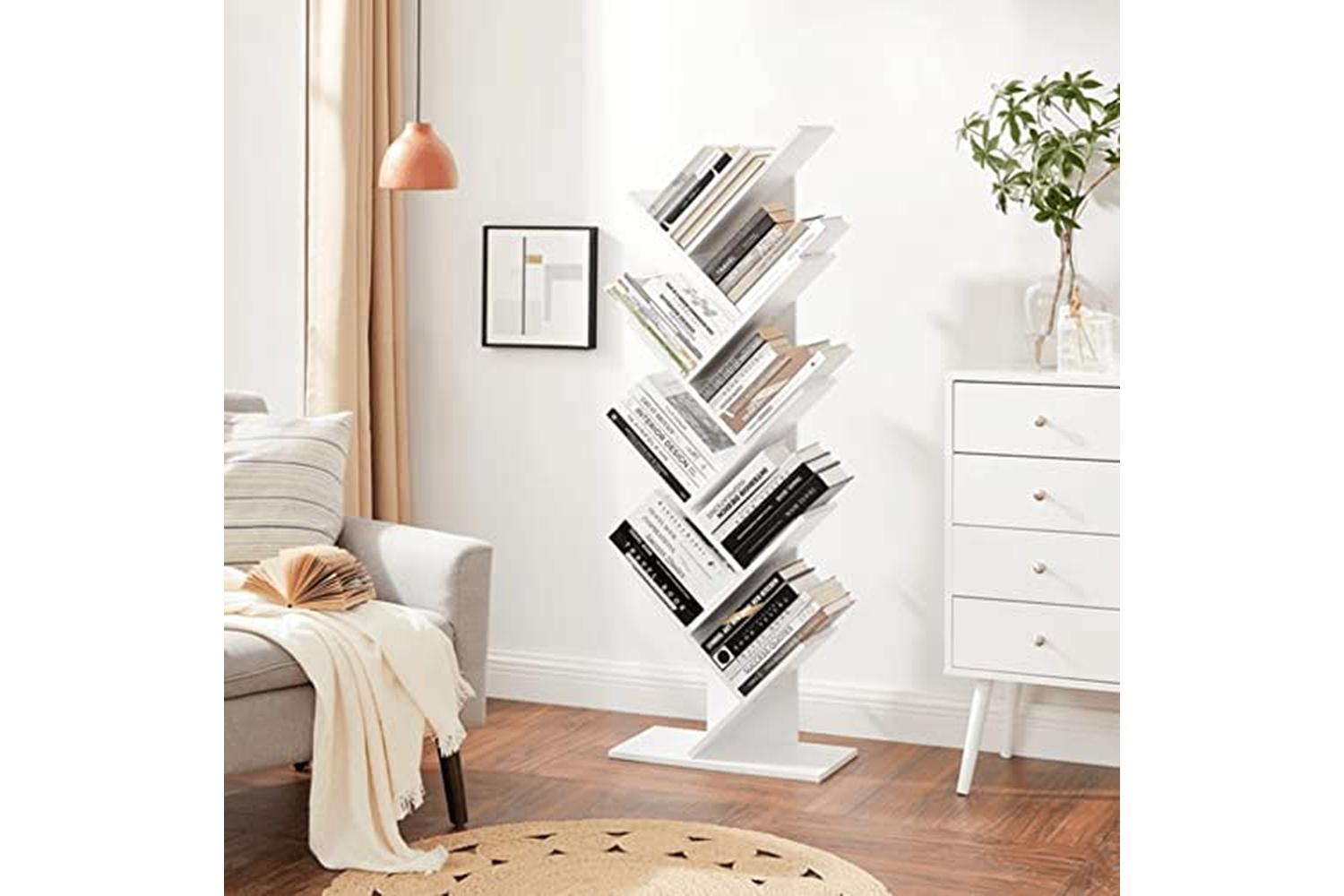 Vasagle LBC11WTV1 Tree Shaped Bookshelf 8 Levels-3