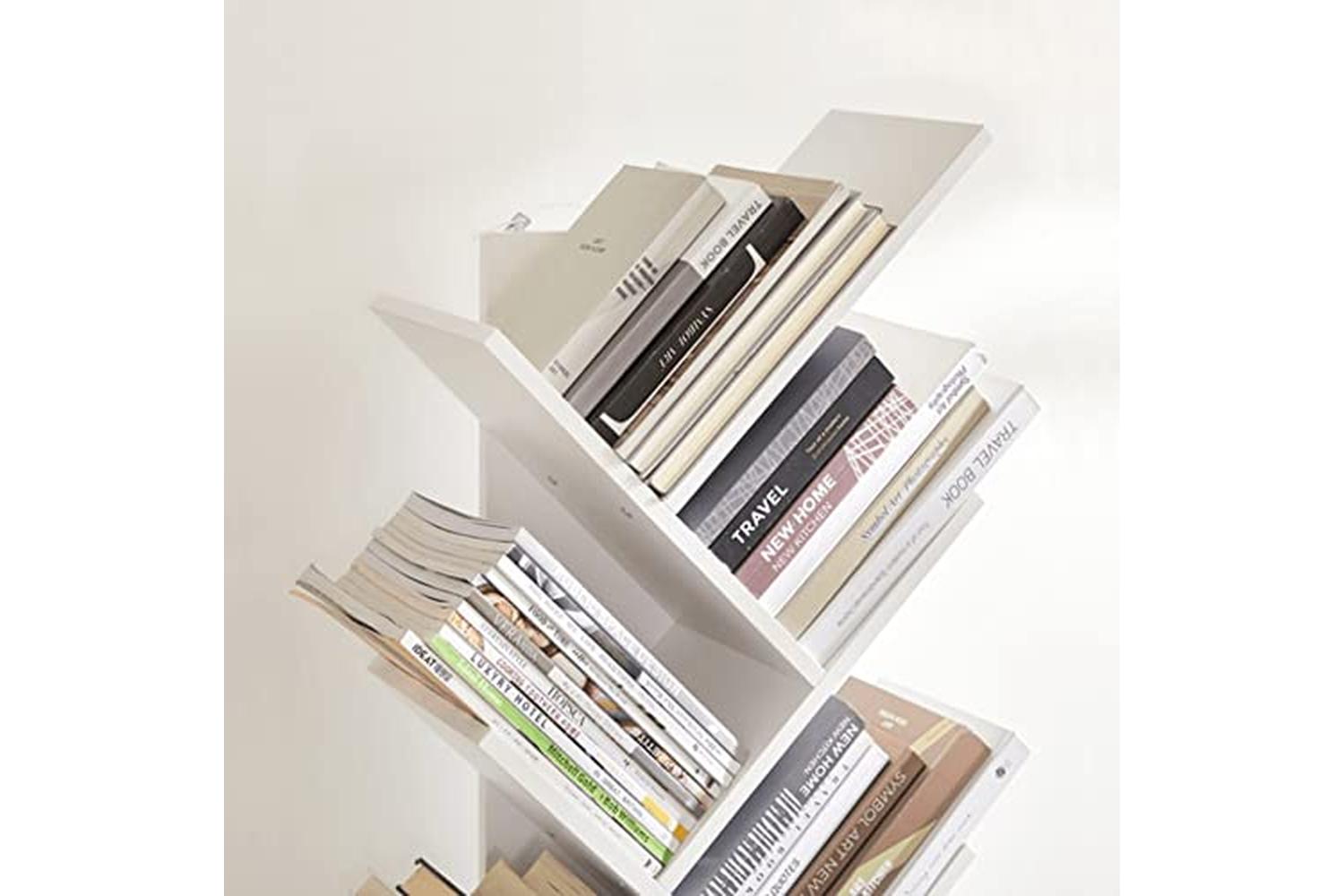 Vasagle LBC11WTV1 Tree Shaped Bookshelf 8 Levels-5