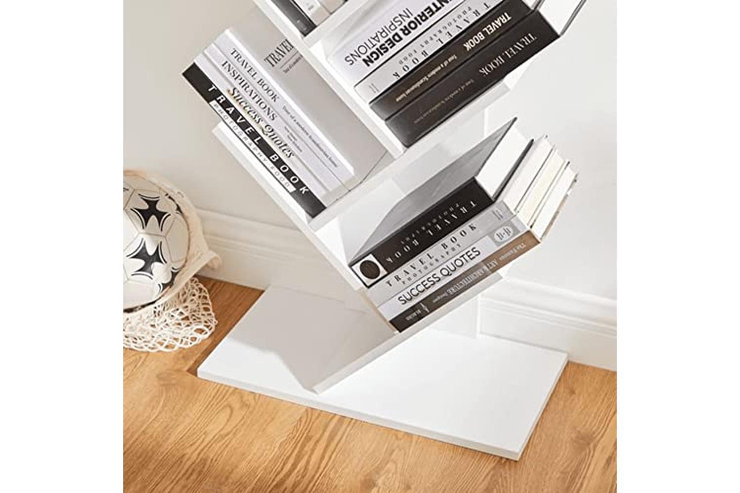 Vasagle LBC11WTV1 Tree Shaped Bookshelf 8 Levels-6