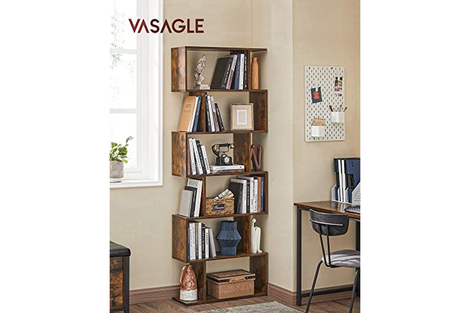 Vasagle LBC61BX Display Stand | Dark Brown-2