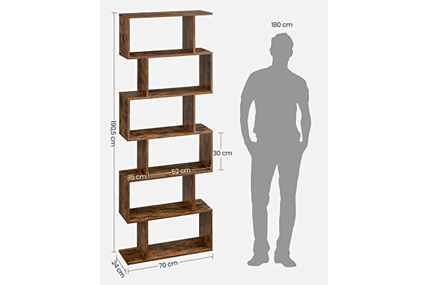 Vasagle LBC61BX Display Stand | Dark Brown-5