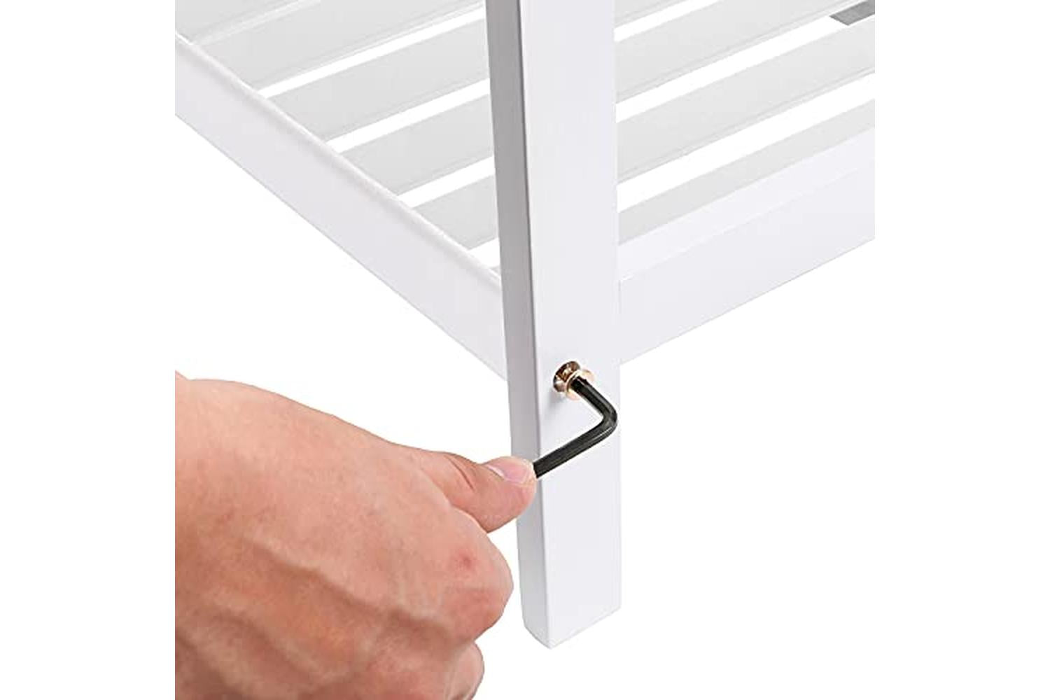 Songmics LBS02WT Shoe Rack | White-5