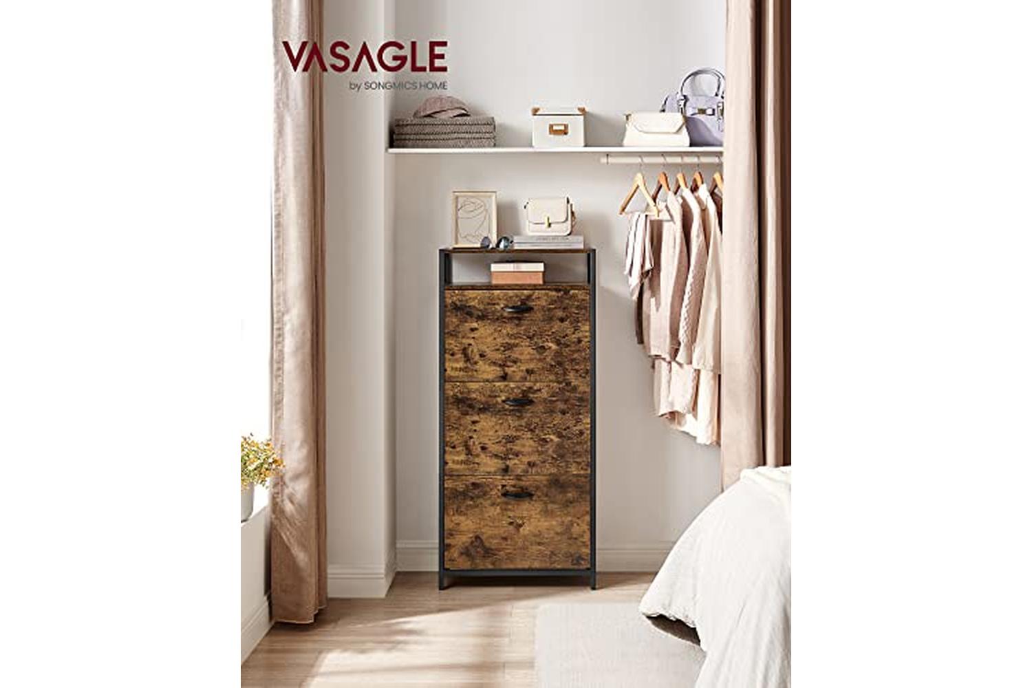 Vasagle LBS101B01 Shoe Cabinet with 3 Flaps-2