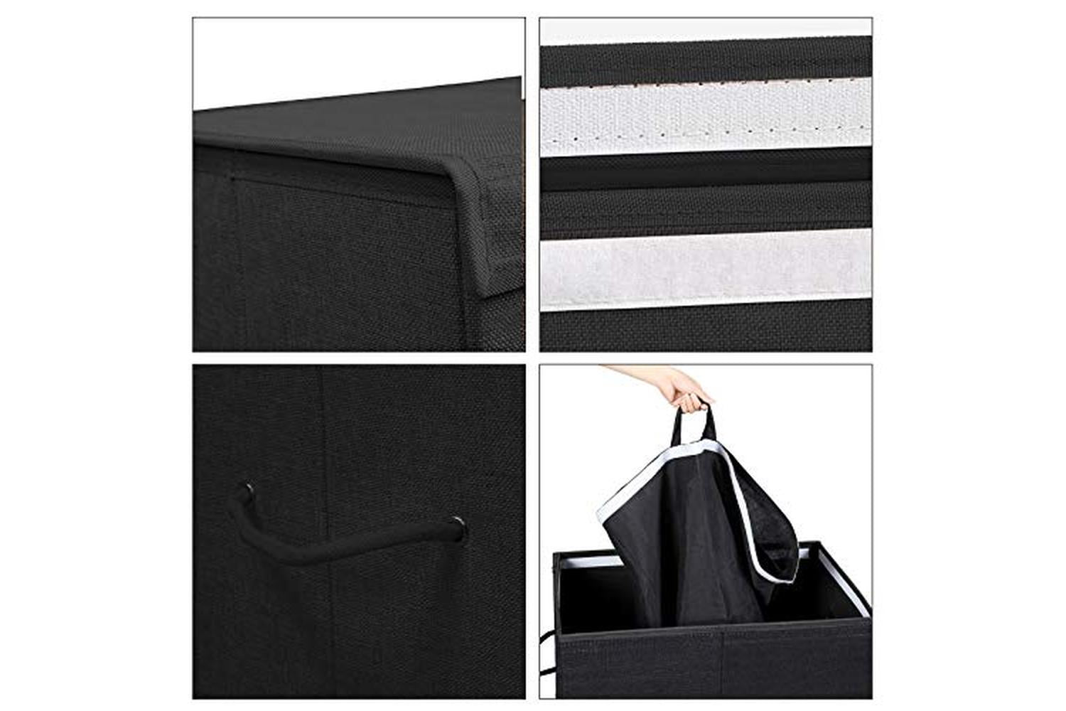 Songmics LCB02BK 142L Laundry Basket | Black-5