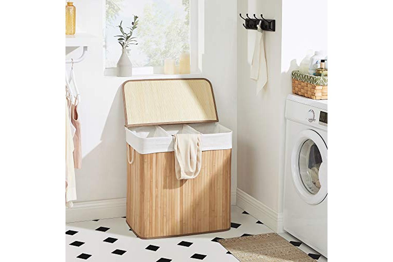 Songmics LCB091N01 150L Laundry Basket with Lid-2