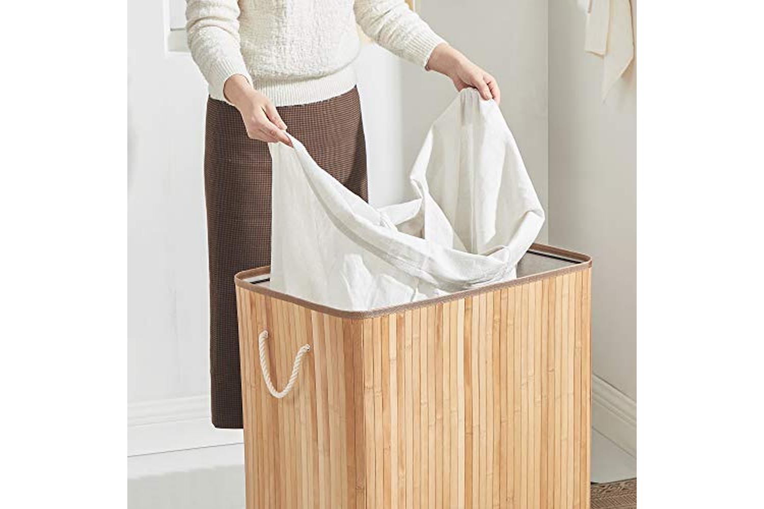 Songmics LCB091N01 150L Laundry Basket with Lid-4