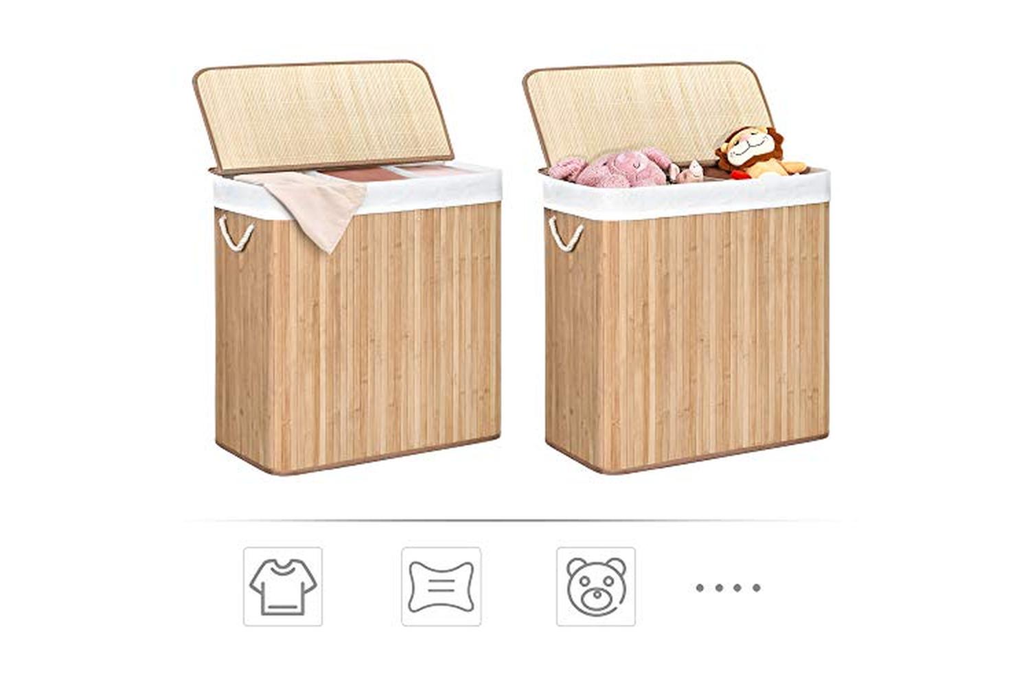 Songmics LCB091N01 150L Laundry Basket with Lid-7