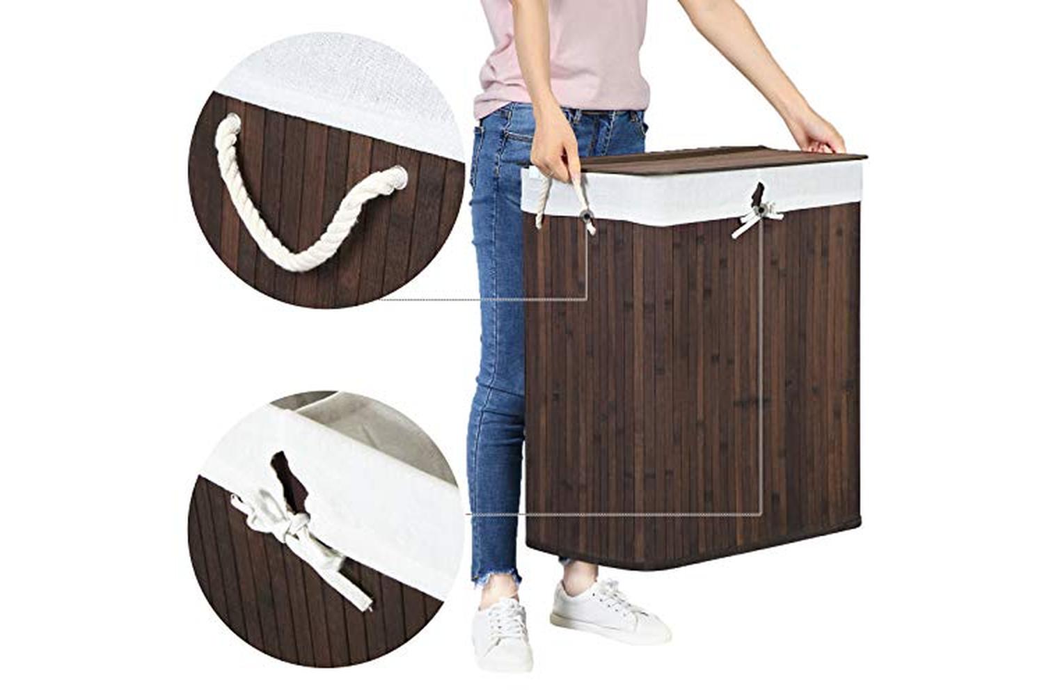 Songmics LCB72Z 100L Laundry Basket | Brown-2
