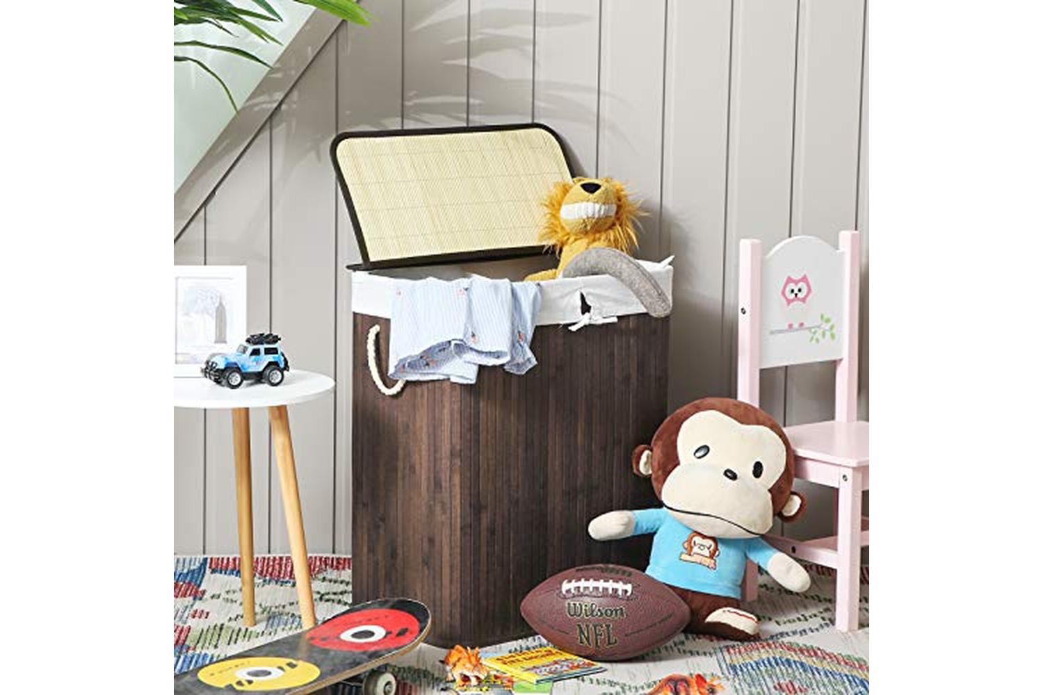 Songmics LCB72Z 100L Laundry Basket | Brown-4