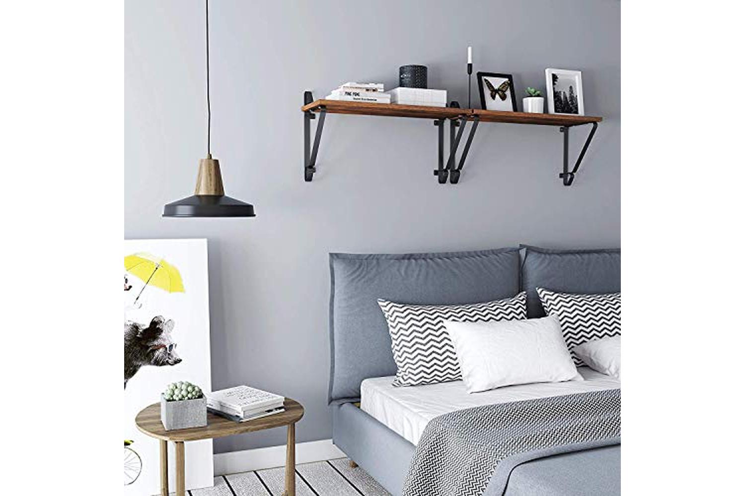 Vasagle LCR01BX Industrial Style Wall Shelf | Set of 2-3