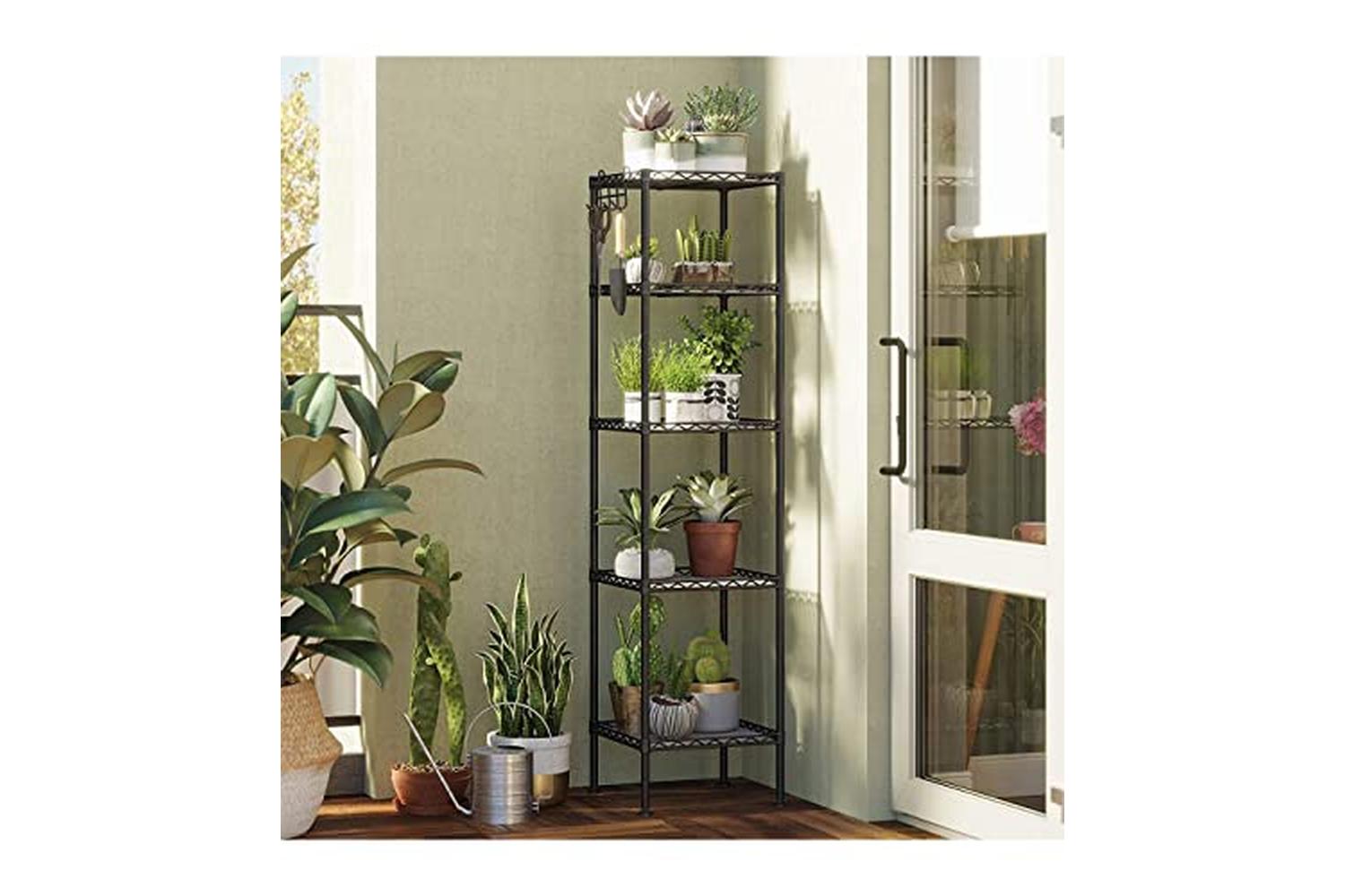 Songmics LGR23BK Metal Shelf | Black-2