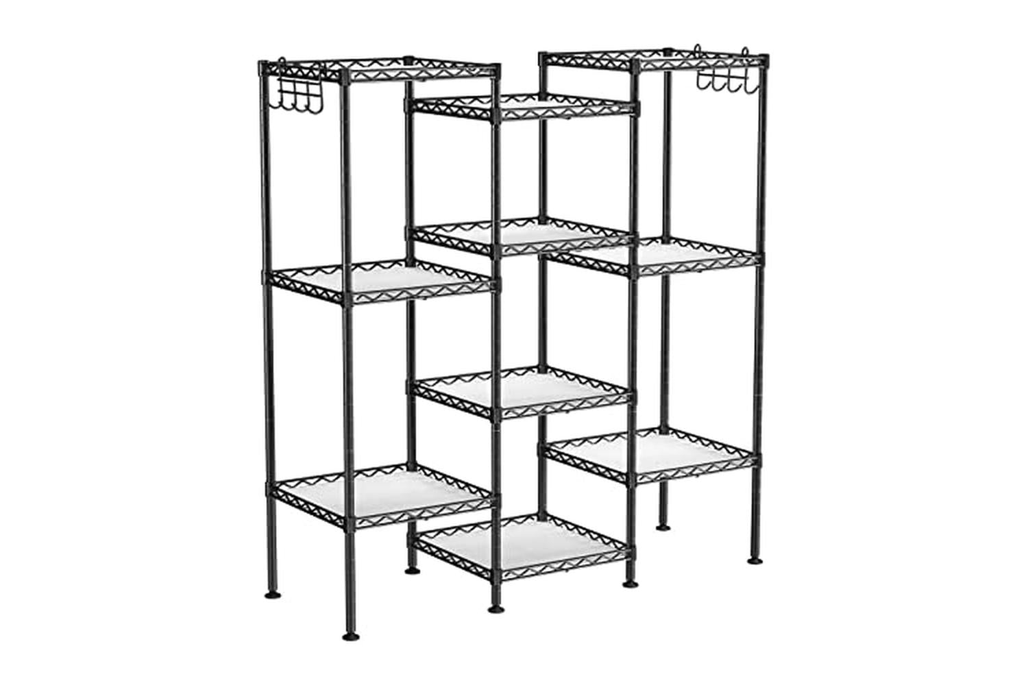 Songmics LGR23BK Metal Shelf | Black-3