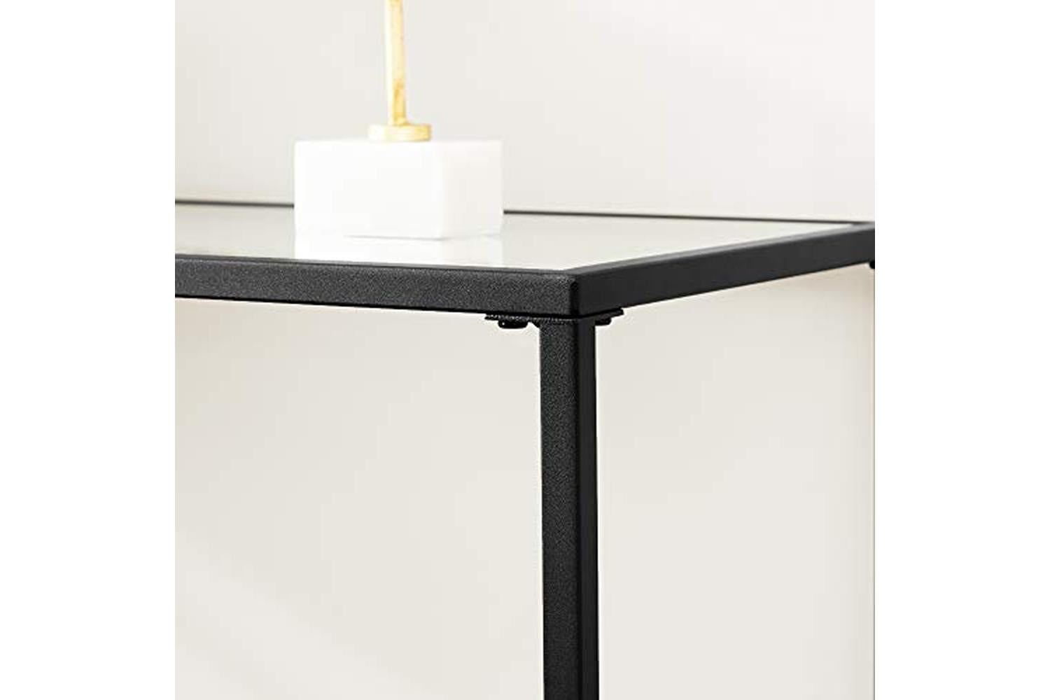 Vasagle LGT026B01 Console Table with Tempered Glass Top-7