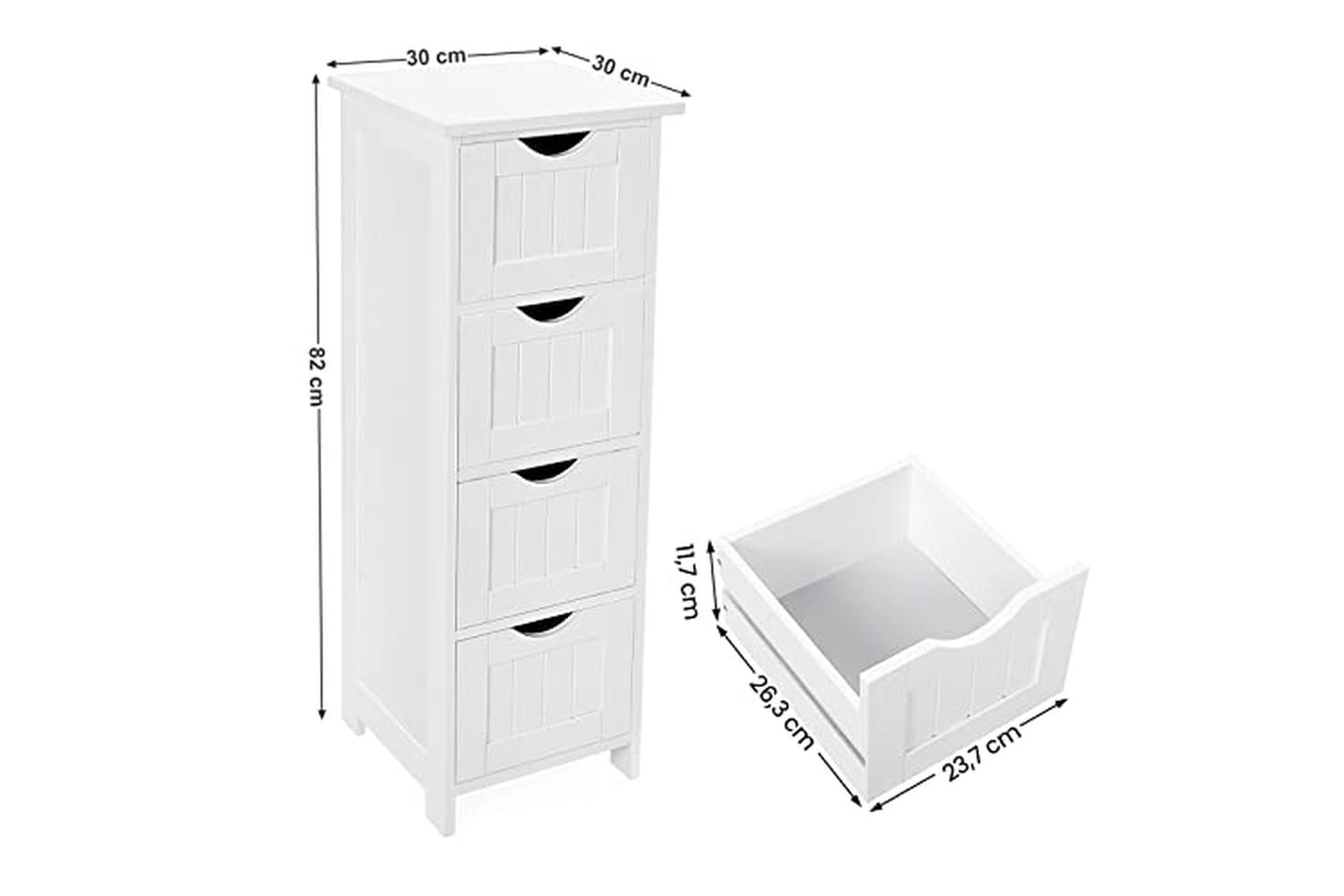 Vasagle LHC40W Country Style Side Cabinet-4