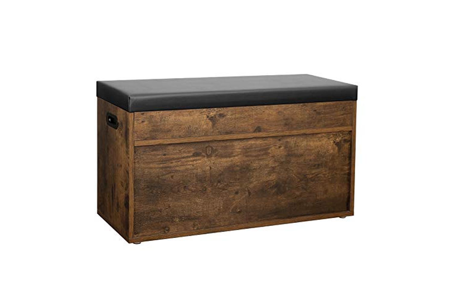 Vasagle LHS30BX Shoe Bench with 3 Compartments-7