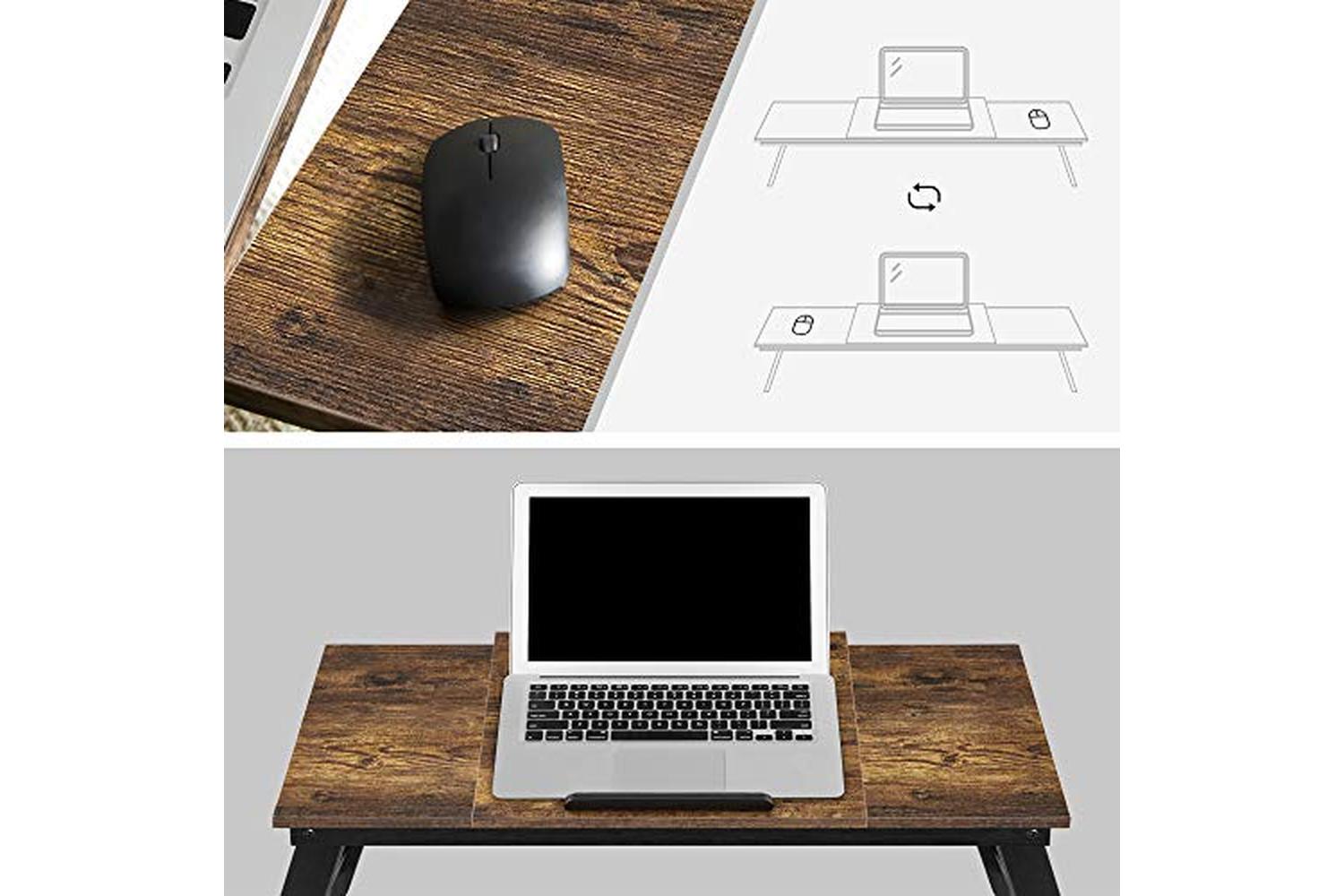 Songmics LLD110B01 Industrial Style Laptop Stand with Height Adjustable-7