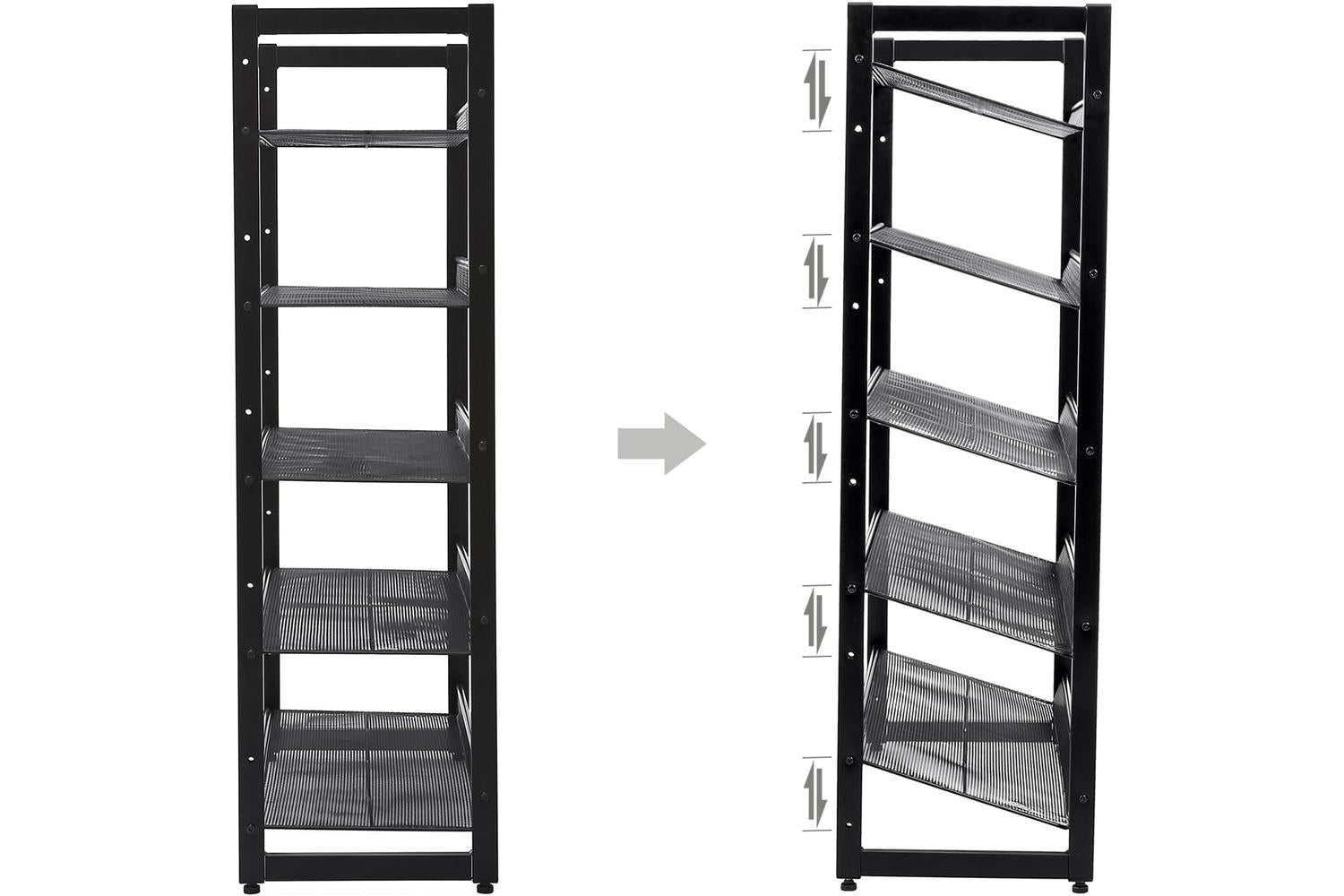 Songmics LMR005B 5 Tier Shoe Rack-7