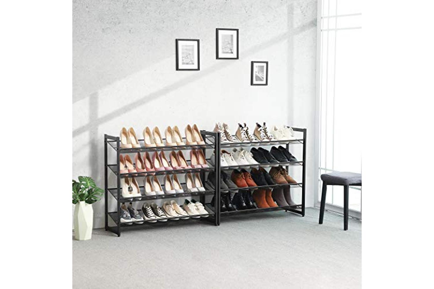 Songmics LMR08B 8 Tier Shoe Rack | Black-3