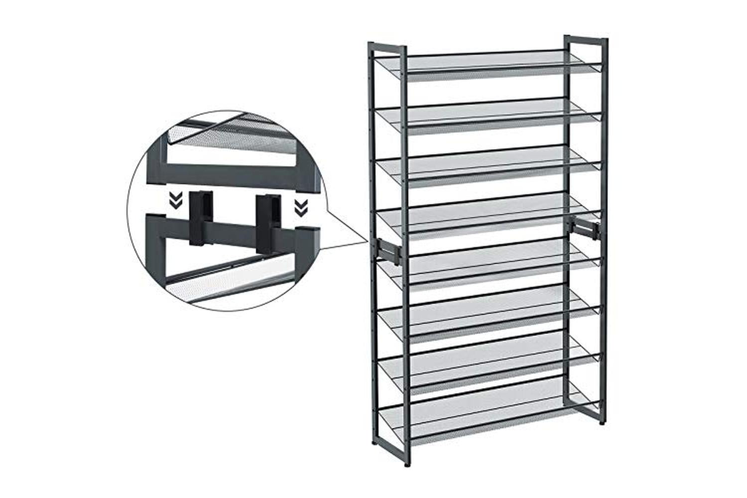 Songmics LMR08GB Shoe Rack | Set of 2 | Grey-7