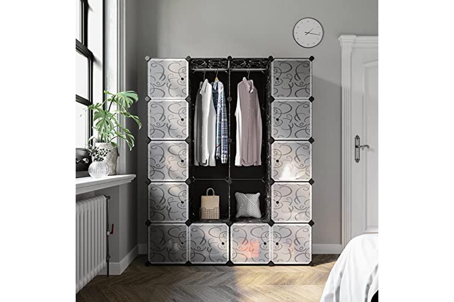 Songmics LPC30H Shelving Unit for Clothes | Black-2