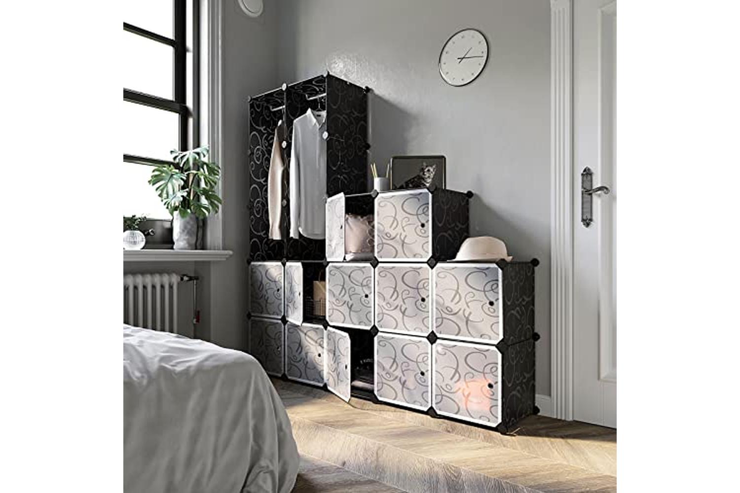 Songmics LPC30H Shelving Unit for Clothes | Black-3