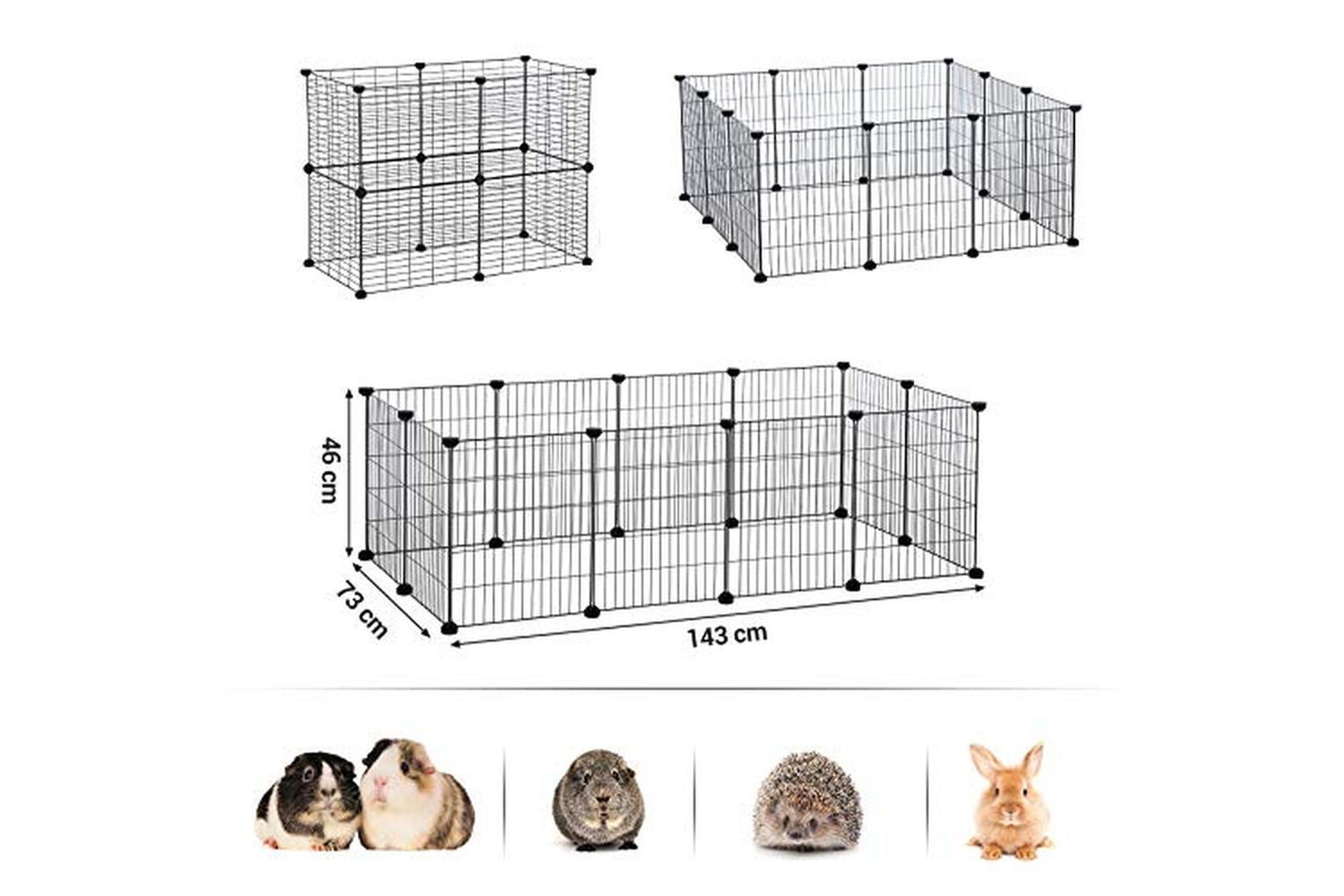 Songmics LPI01H Grid Enclosure for Small Animals 12 Grids-4