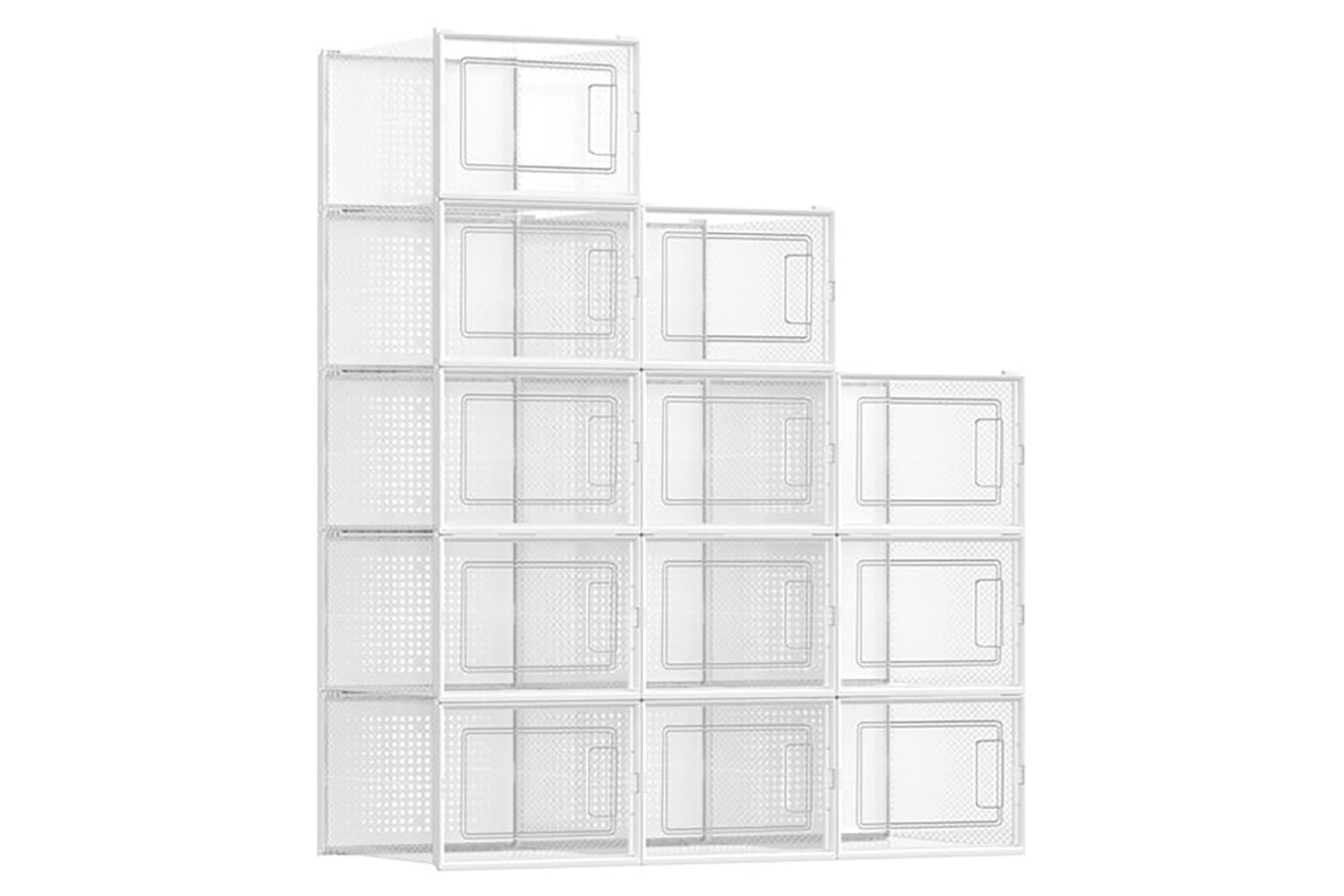 Songmics LSP12MWT Shoe Boxes | Set of 12
