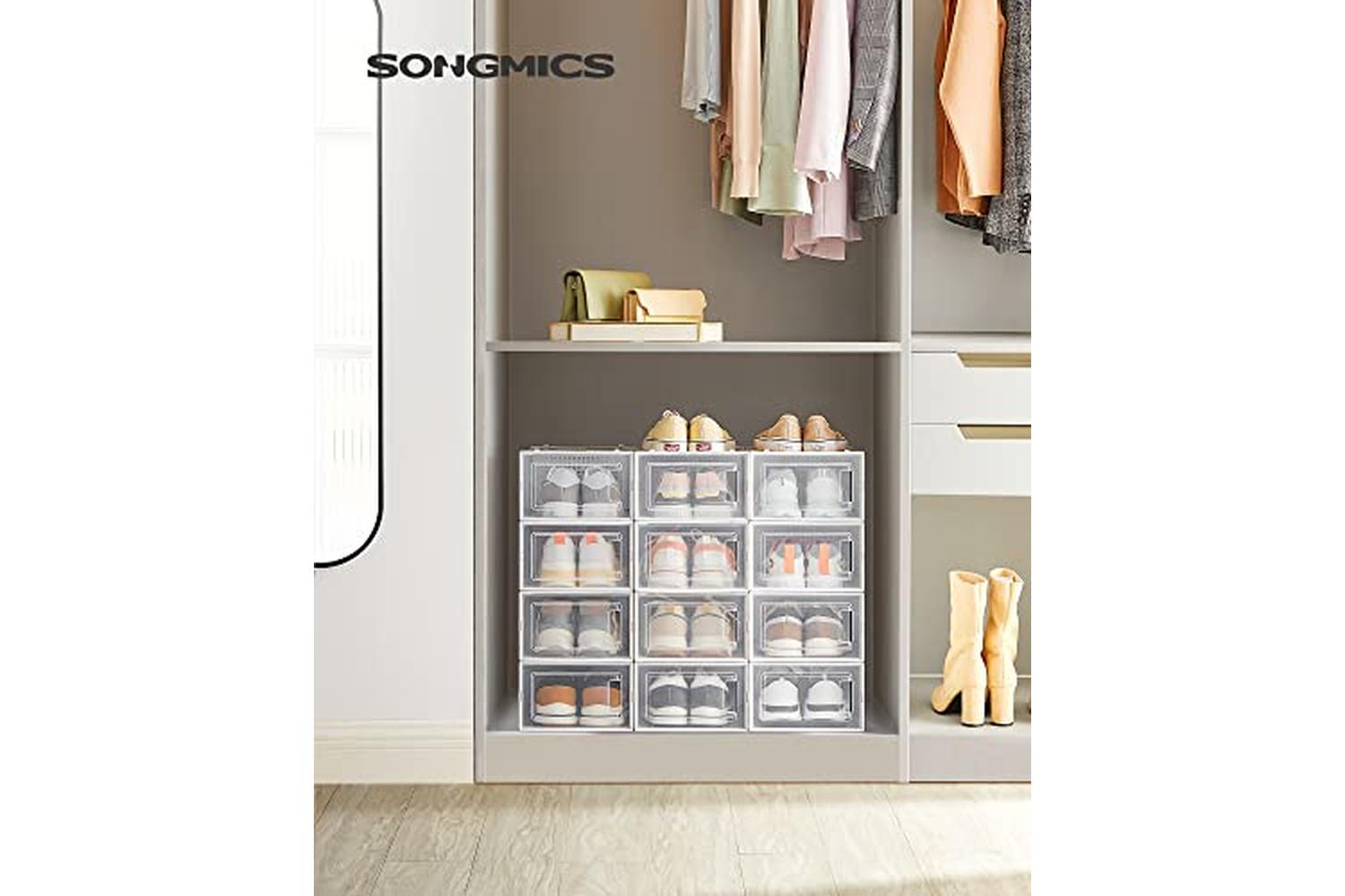Songmics LSP12SWT Shoe Boxes | Set of 12-2