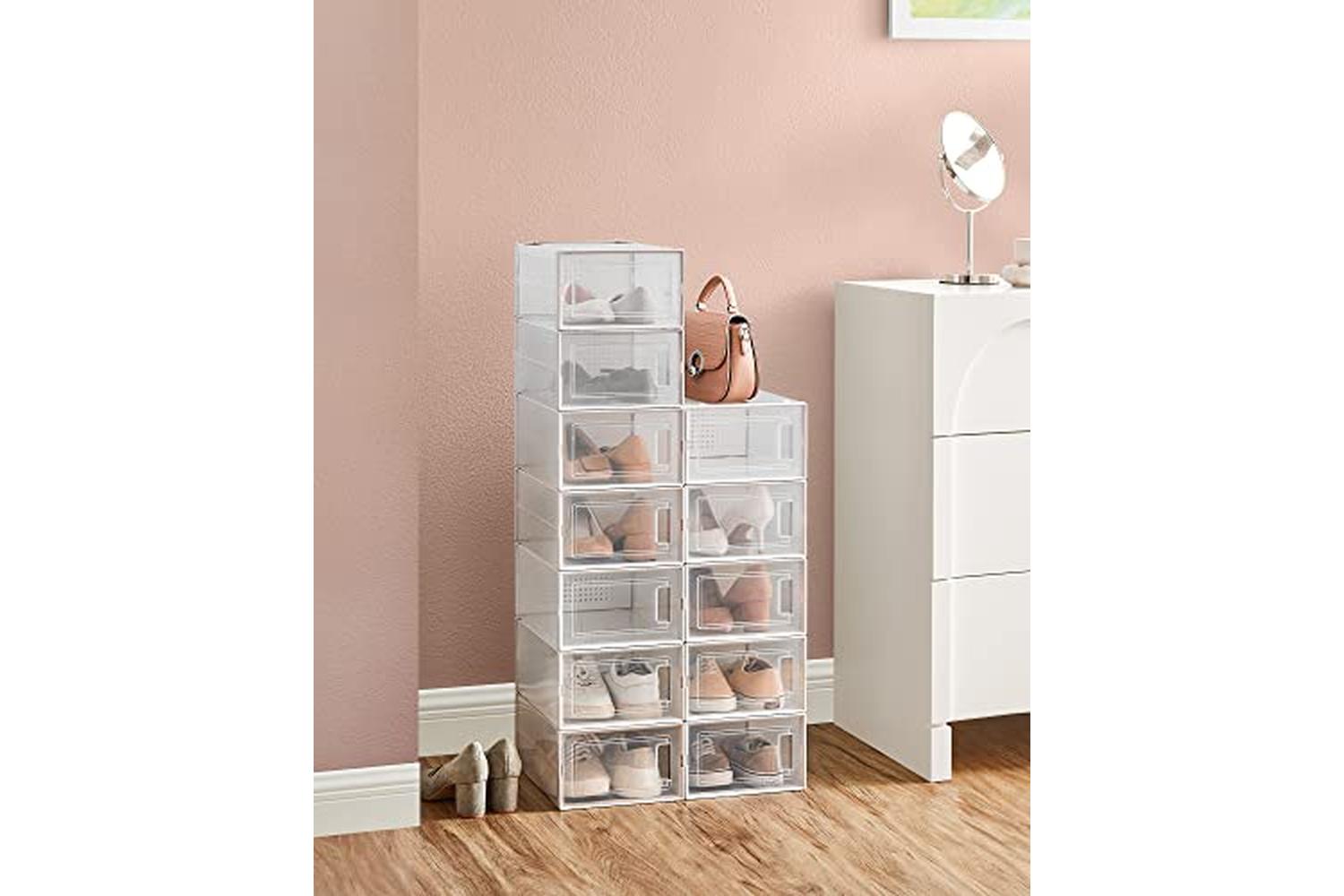 Songmics LSP12SWT Shoe Boxes | Set of 12-3
