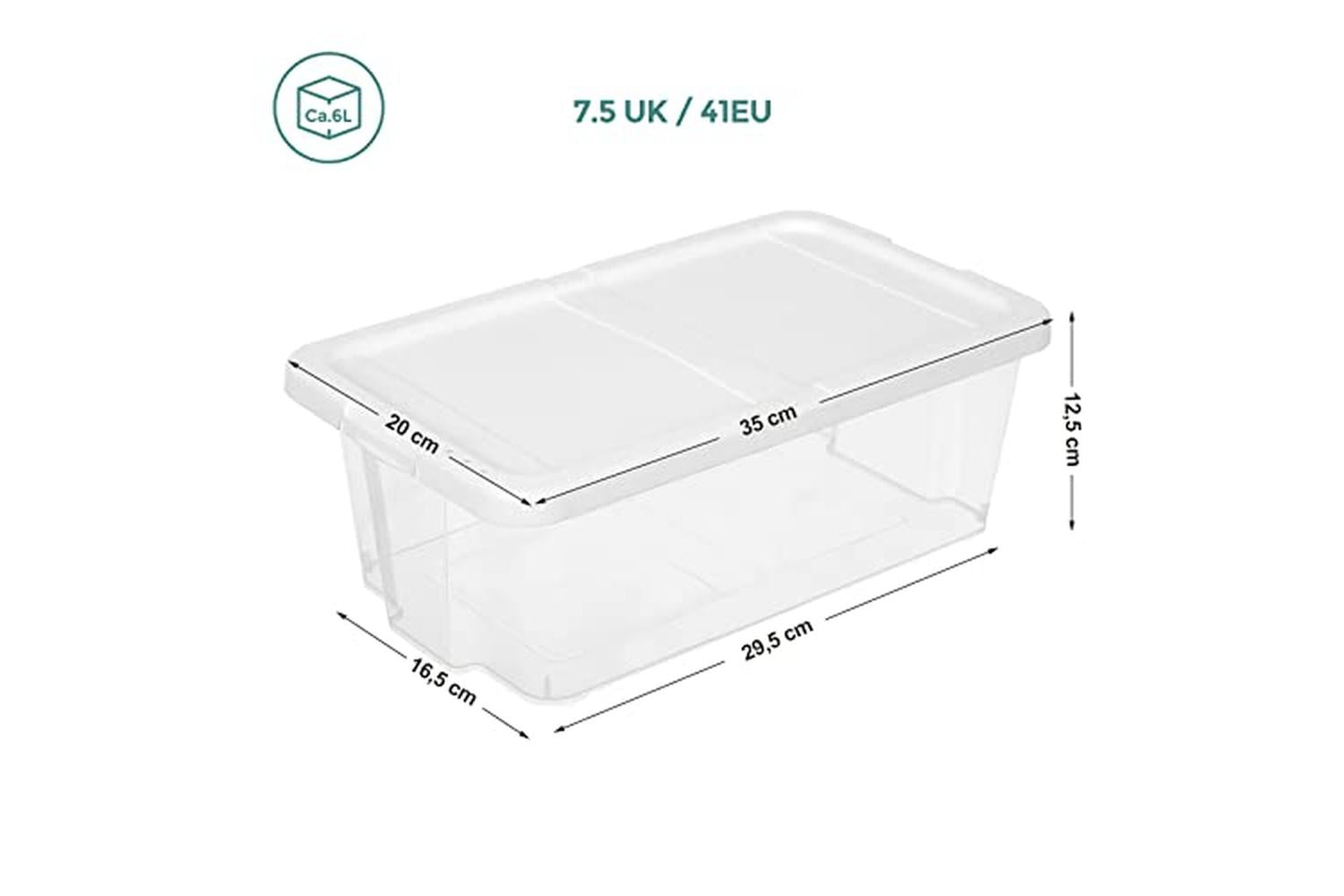 Songmics LSP12WT Shoe Boxes | 12 Pieces-5