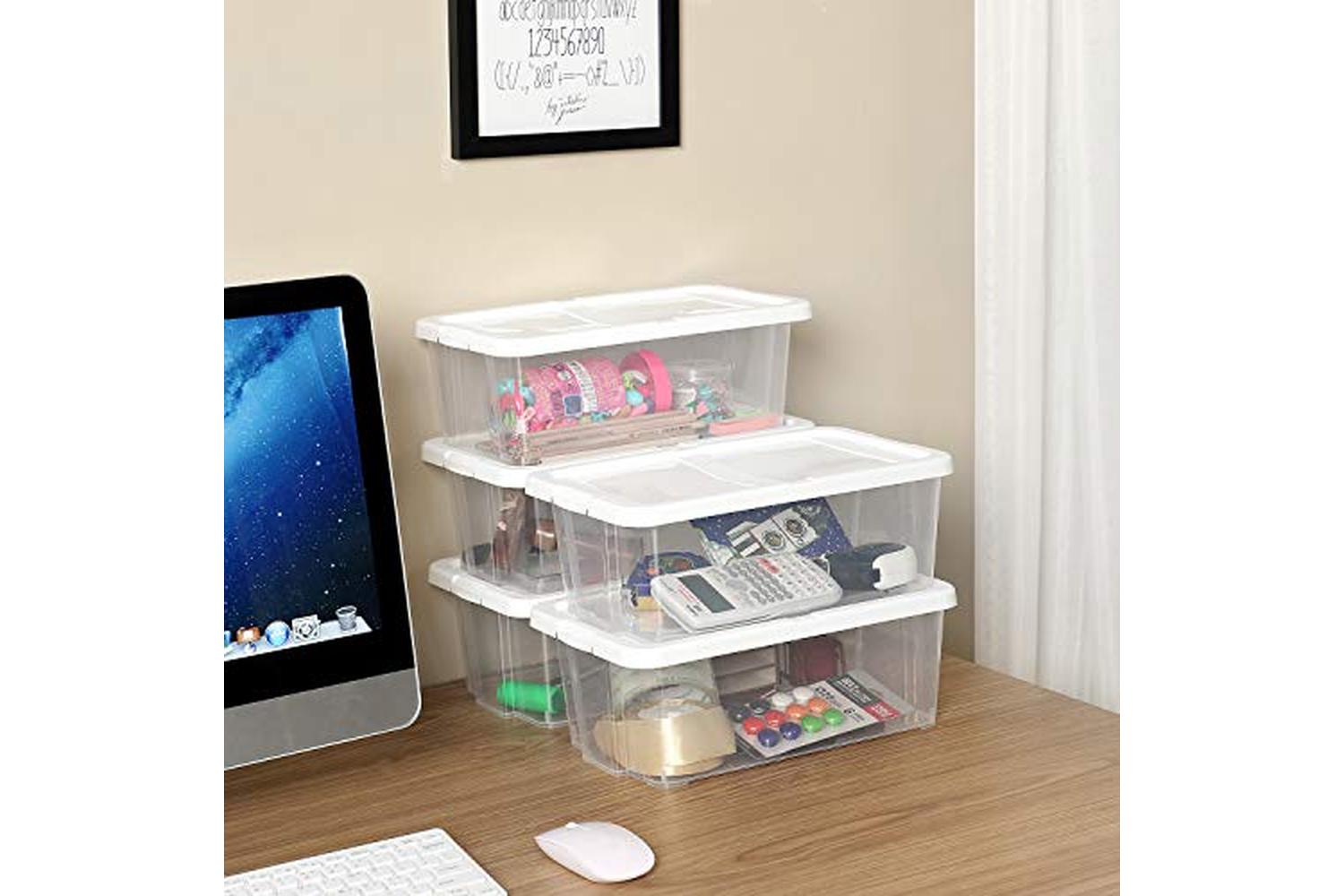 Songmics LSP12WT Shoe Boxes | 12 Pieces-6