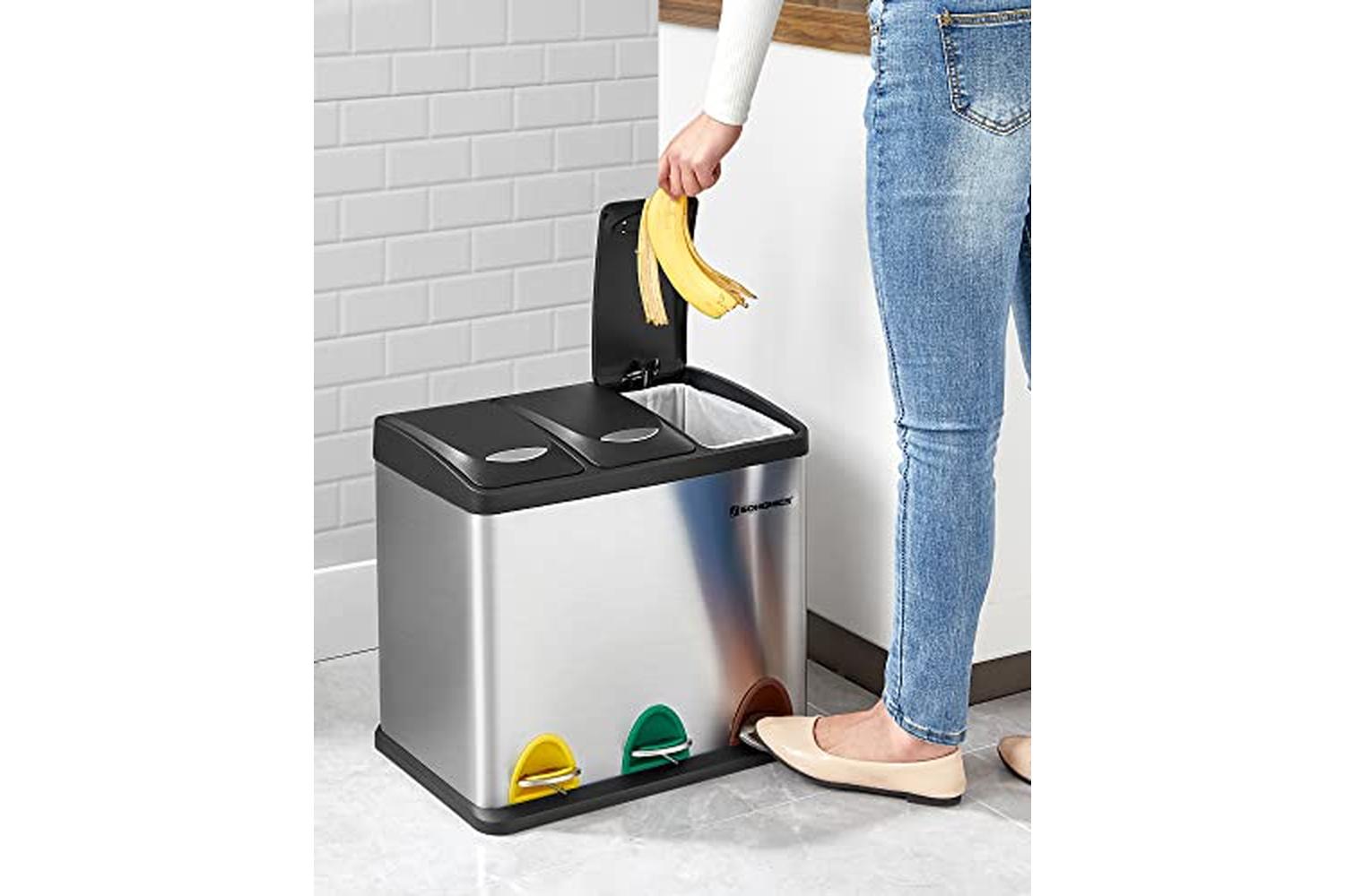 Songmics LTB24L Waste Separator Bin 24 Liters-7