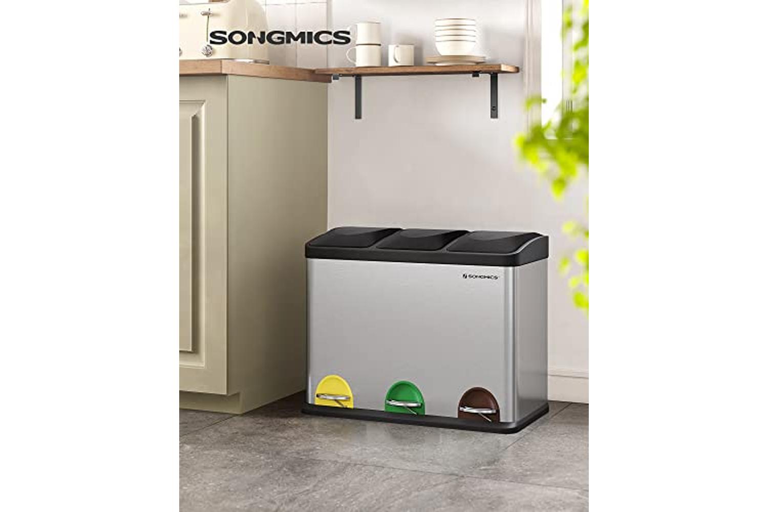 Songmics LTB45L 45 L Large Waste Separator-2