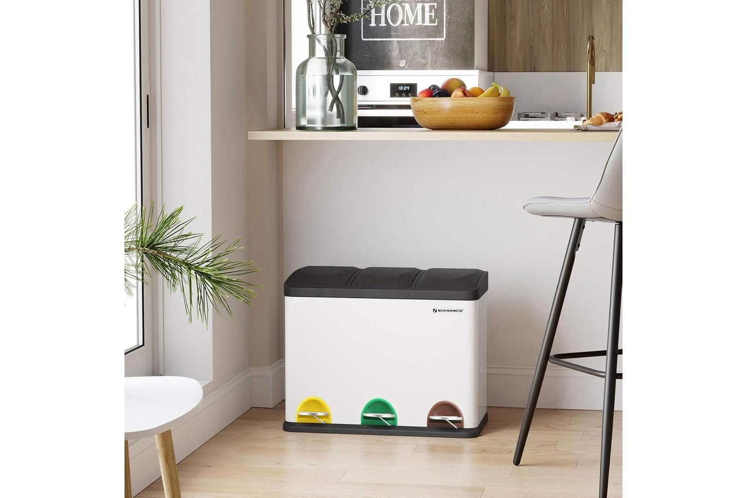 Songmics LTB45W Waste Separation System-2