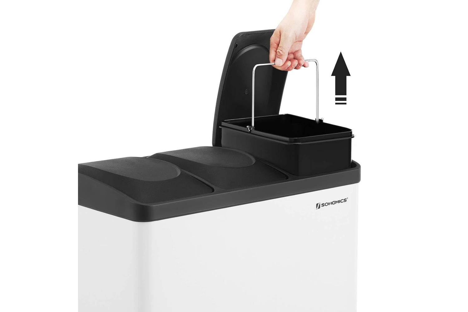 Songmics LTB45W Waste Separation System-3